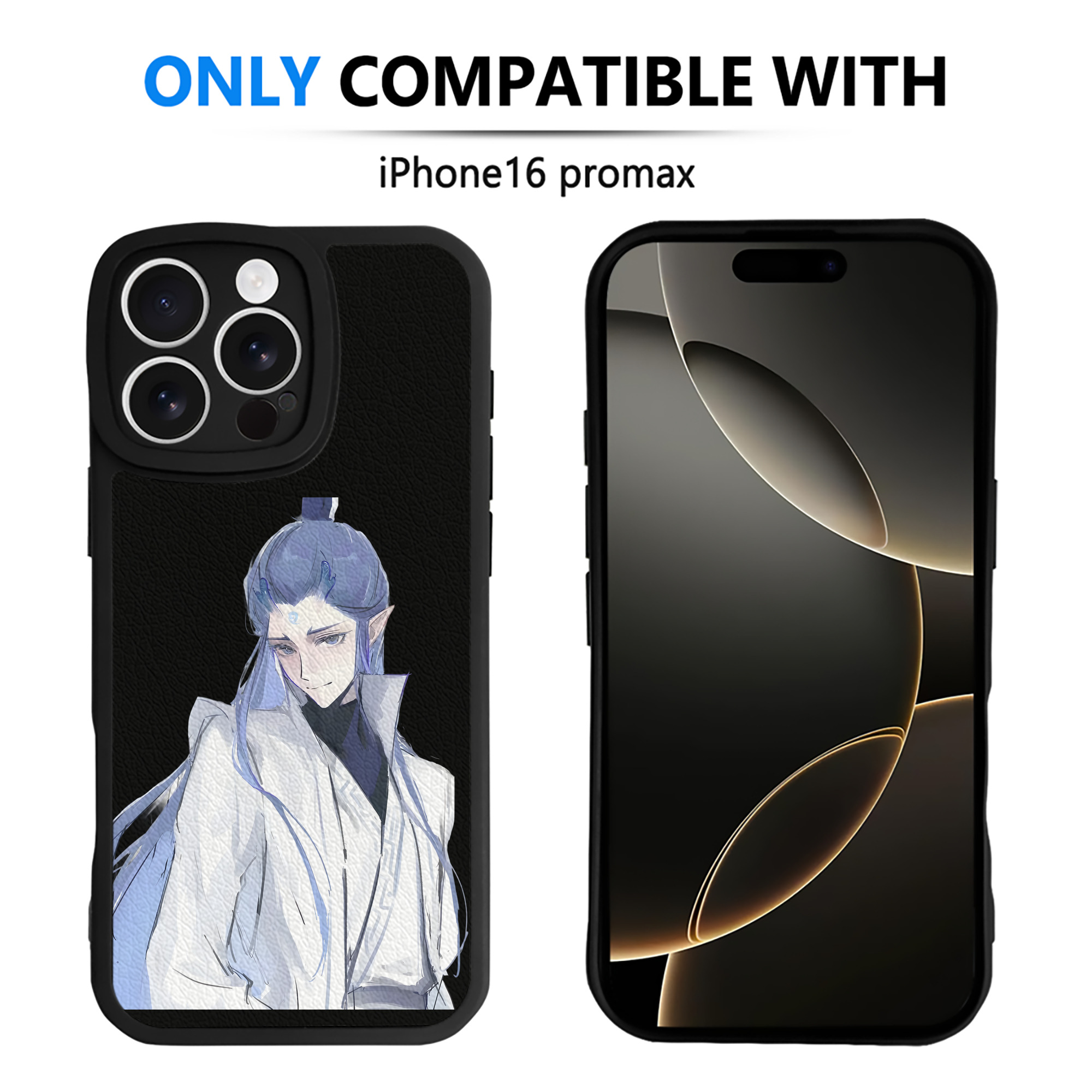 （画像用） Ne Zha 2 ナタ 魔童の大暴れ 【iPhone 16シリーズ対応】シリコンスマホケース（レザー調） 材質：シリコン